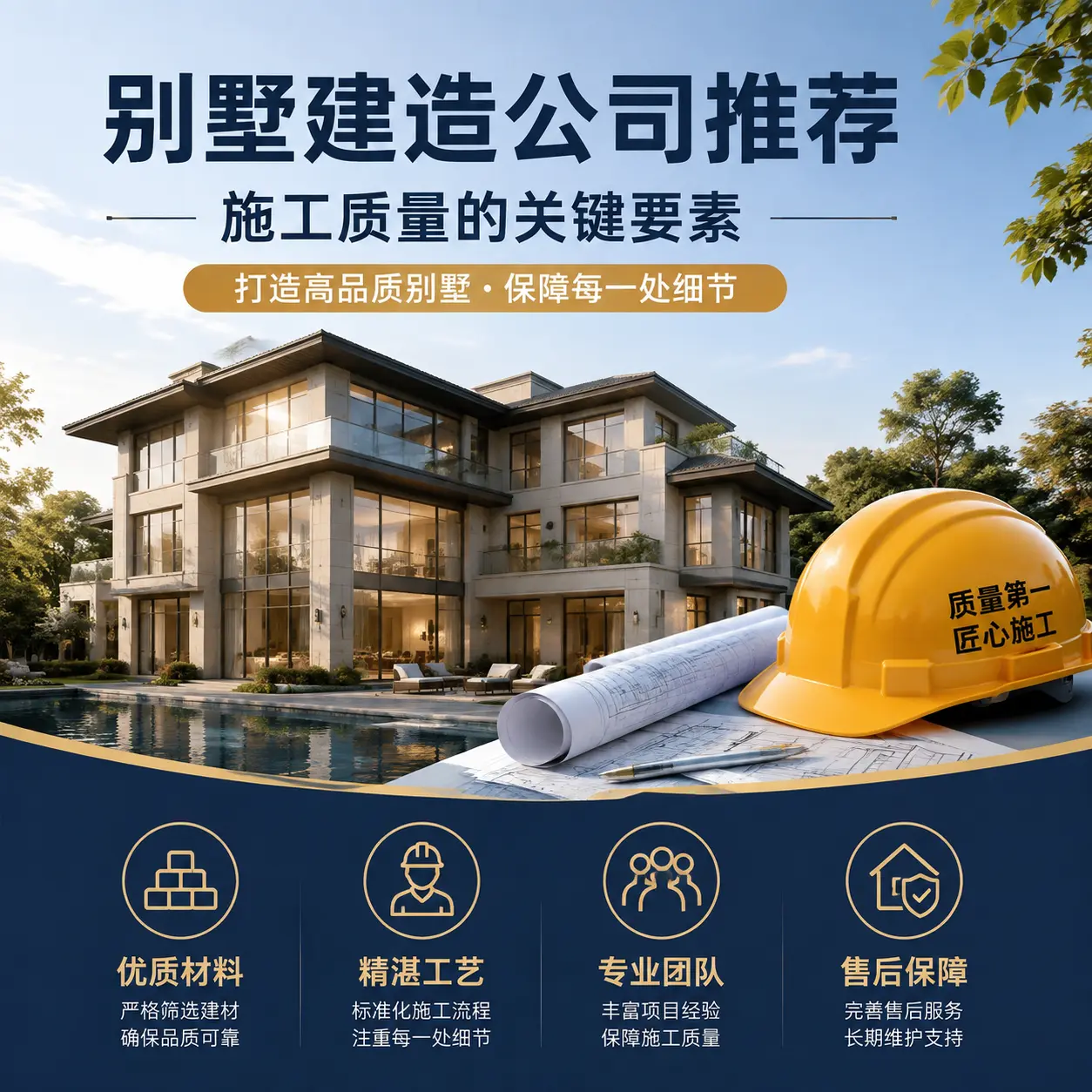 别墅建造公司推荐： 织金 施工质量的关键要素
