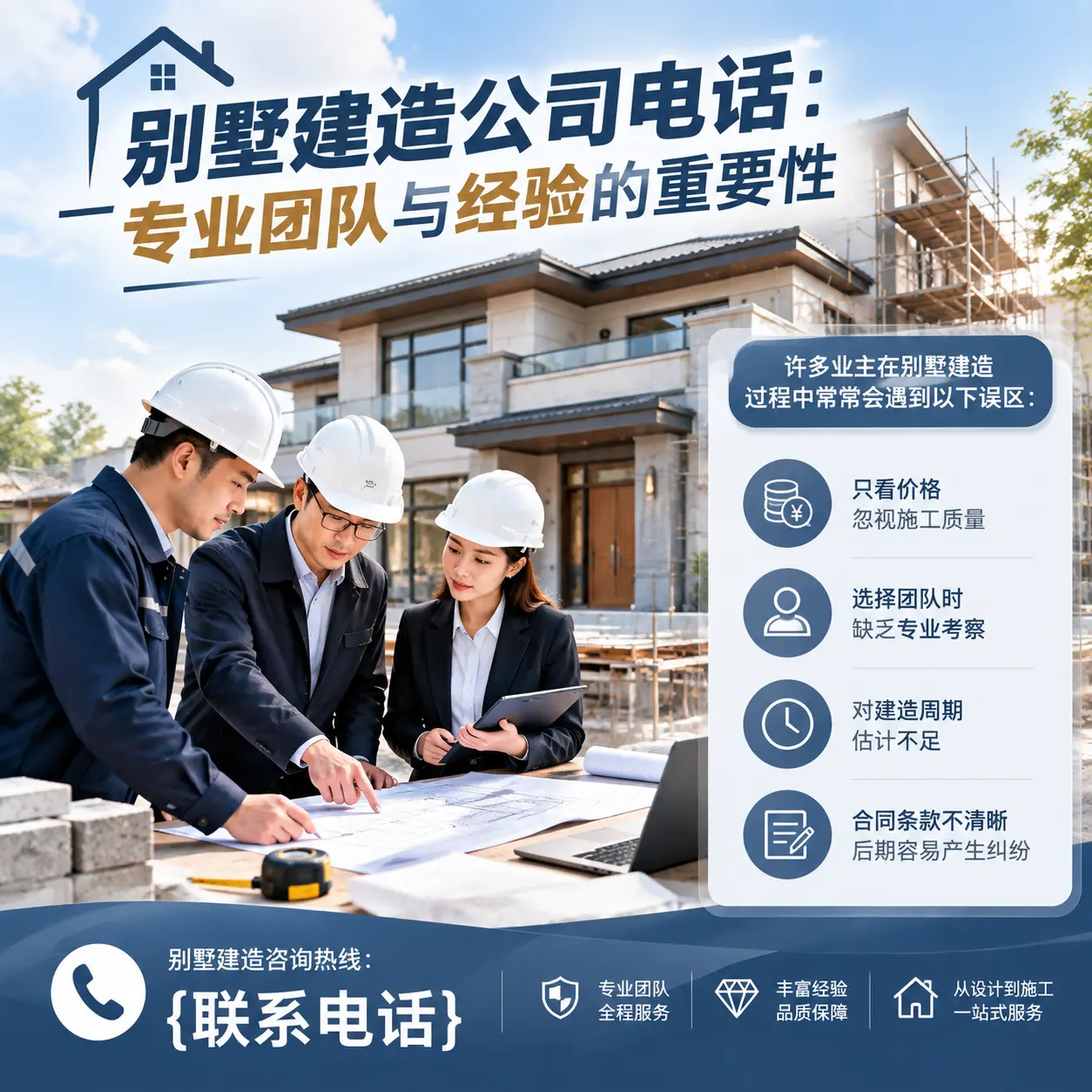 织金别墅建造公司电话:专业团队与经验的重要性