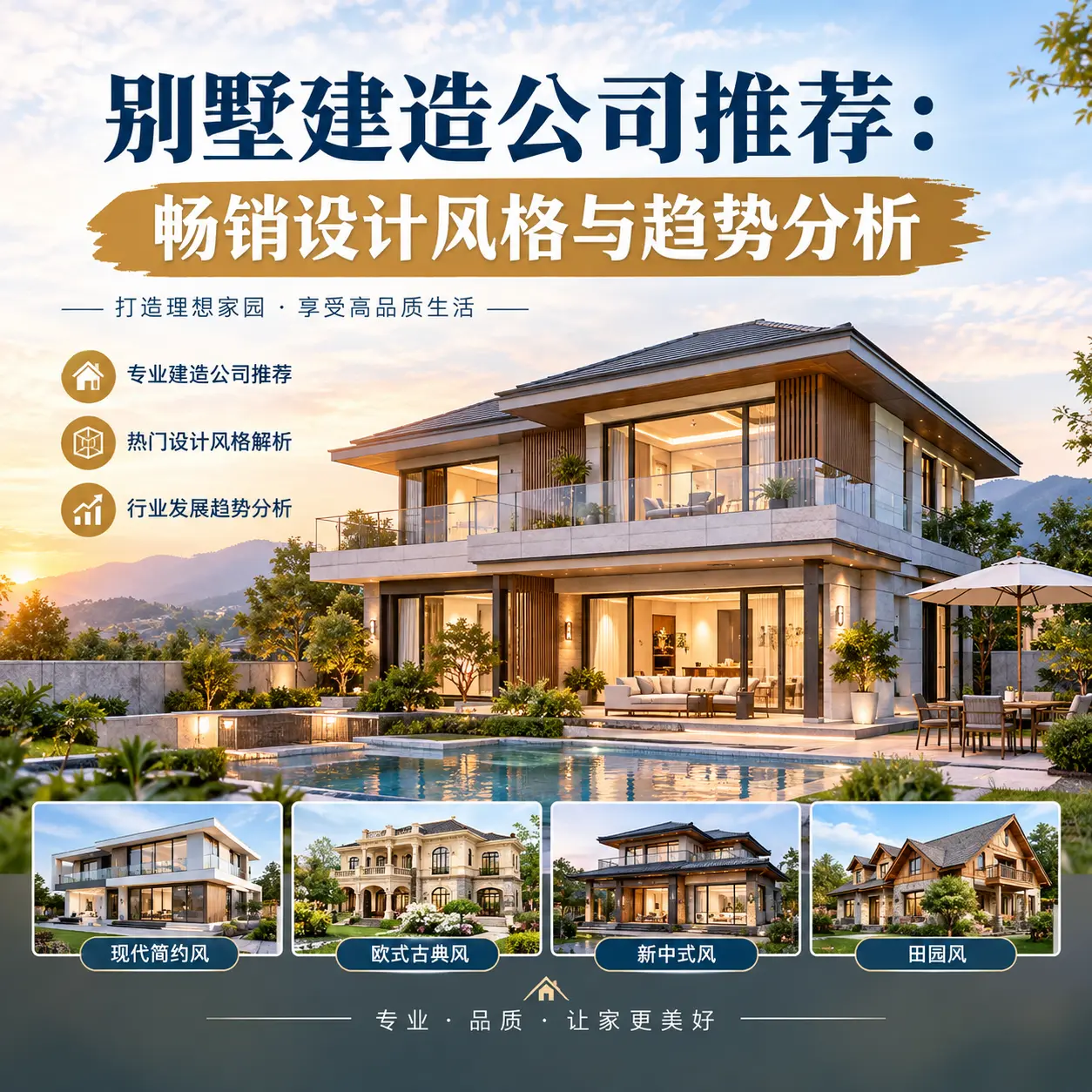 别墅建造公司推荐: 织金 畅销设计风格与趋势分析