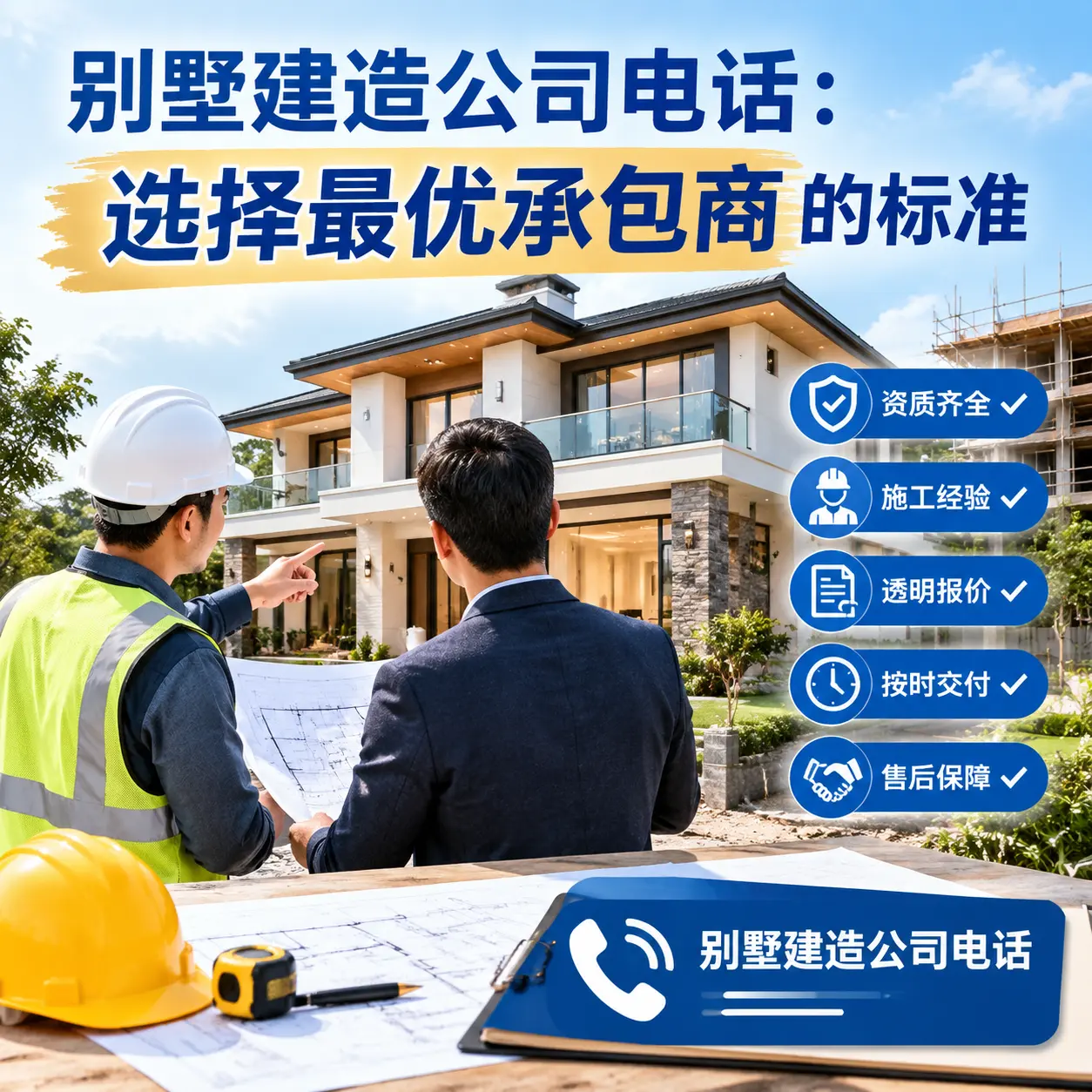 别墅建造公司电话：选择最优承包商的标准